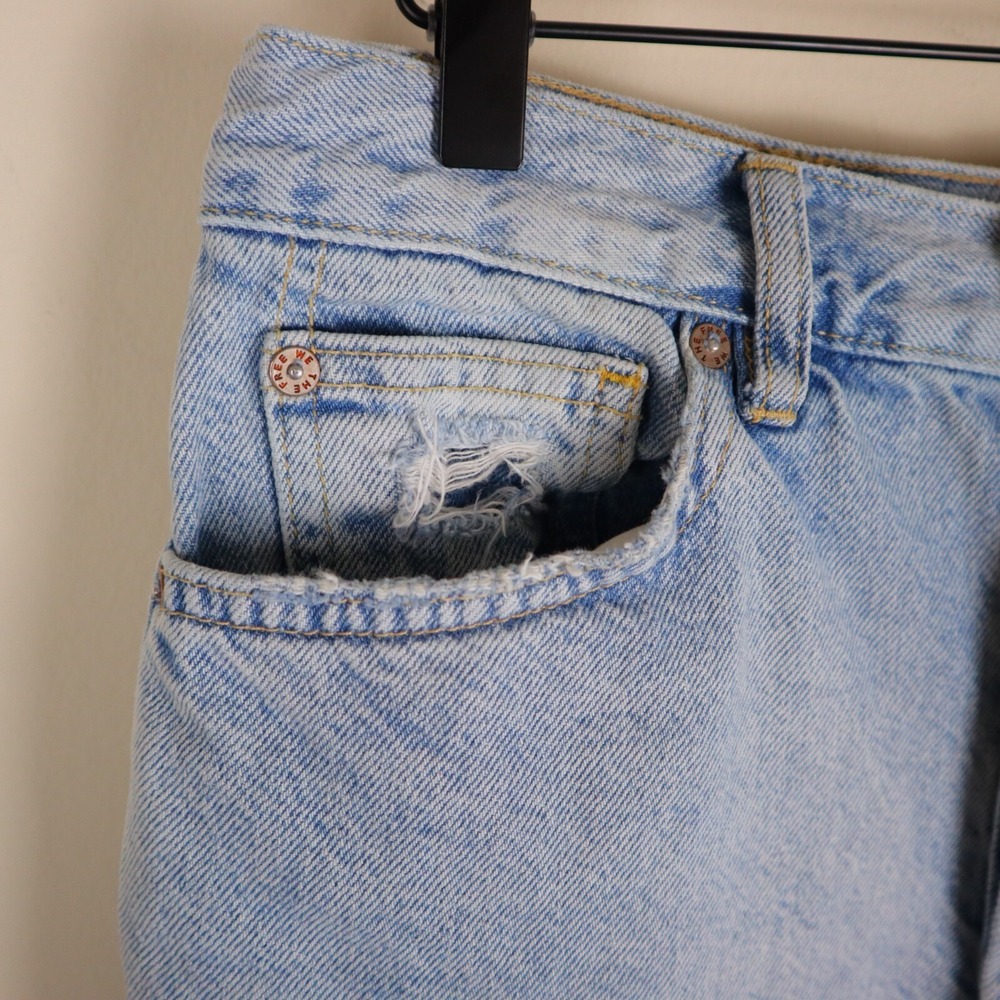 We The Free Lasso Straight Leg Jeans Button Fly Size 27 Waist 29" Inseam 30" - Picture 3 of 16